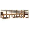 vidaXL Conjunto de sof&aacute;s de exterior 5 pcs Natural