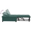 vidaXL Sof&aacute; cama Verde oscuro 194 x 67 x 82 cm Terciopelo