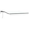 vidaXL Toldo Retr&aacute;ctil con luces de tiras LED Manual 300 x 250 cm tela