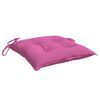 vidaXL Cojines de silla de jardín 2 uds tela Oxford rosa 50x50x7 cm