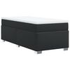 vidaXL Cama box spring con colch&oacute;n cuero sint&eacute;tico negro 100x200 cm