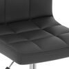 vidaXL Silla de oficina giratoria de cuero sint&eacute;tico negro