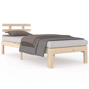 vidaXL Estructura de cama individual sin colch&oacute;n 75x190 cm