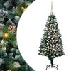 vidaXL Árbol de Navidad artificial Verde 180 cm PVC y Acero y Plástico