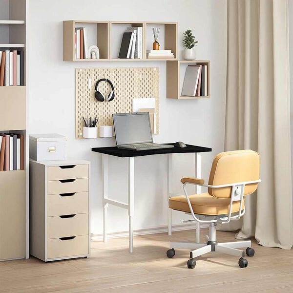 vidaXL Tablero escritorio 80x60x2,5 cm rectangular madera maciza roble