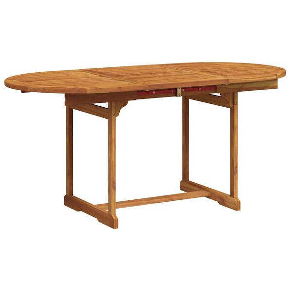 vidaXL Juego comedor de jard&iacute;n 7 pzas madera maciza acacia y textileno