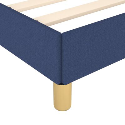 vidaXL Estructura de cama de tela azul 90x200 cm