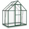 vidaXL Invernadero con marco base aluminio verde 169x114x202 cm