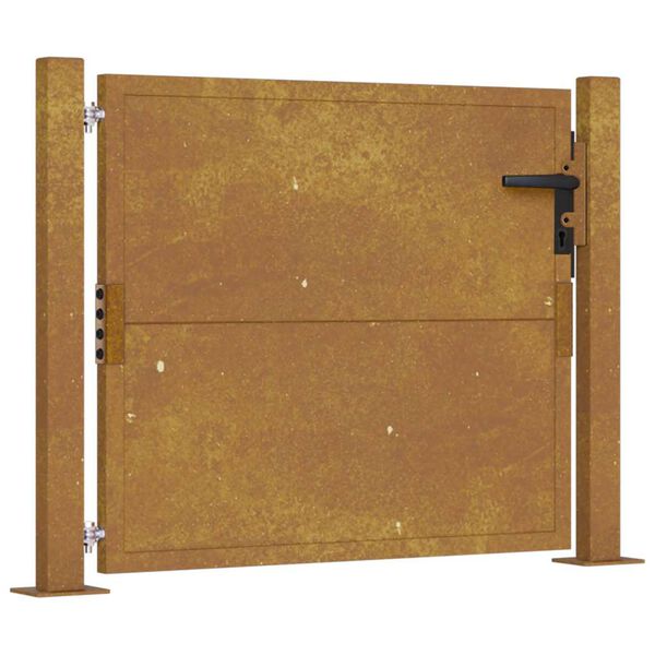 vidaXL Puerta de jard&iacute;n 100x100 cm de acero corten
