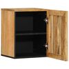 vidaXL Armario de lavabo para baño madera maciza de mango 38x34x48 cm