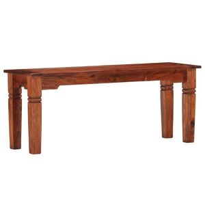 vidaXL Banco de madera maciza de acacia 110 cm