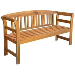 vidaXL Banco de jard&iacute;n madera maciza de acacia 157 cm