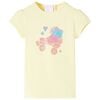 Camiseta infantil amarillo suave 92