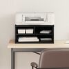 vidaXL Soporte para Impresora Roble negro 49 x 40 x 22.5 cm