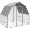 vidaXL Gallinero con techo 2,5x2x2,25 m acero galvanizado