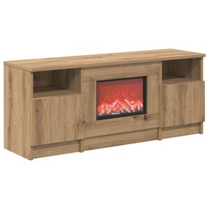 vidaXL Chimenea el&eacute;ctrica Roble artisan 98 x 28,5 x 40,5 cm