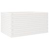 vidaXL Jardinera de madera maciza de pino blanco 90x60x46 cm