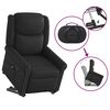 vidaXL Sillón reclinable de masaje pie cuero sintético negro brillante