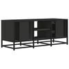 vidaXL Mueble de TV madera de ingeniería y metal negro 100x35x41 cm