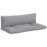 vidaXL Cojines para sofá de palets 2 unidades tela gris