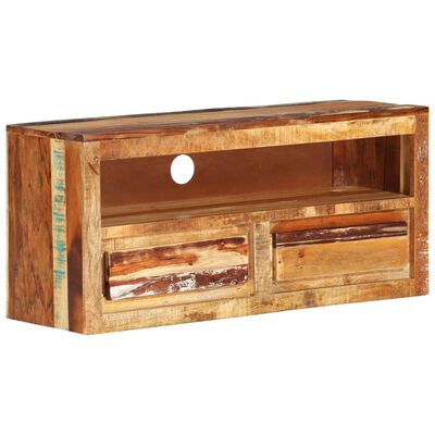 vidaXL Mueble de TV madera maciza reciclada 88x30x40 cm