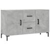vidaXL Aparador de madera de ingenier&iacute;a gris hormig&oacute;n 100x36x60 cm