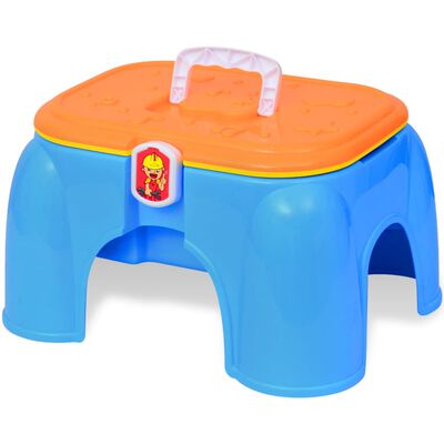 Mesa de trabajo de juguete para niños con herramientas (Azul+Amarillo)