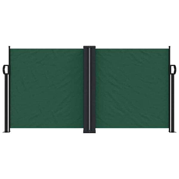 vidaXL Toldo lateral retr&aacute;ctil verde oscuro 120x600 cm