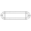 vidaXL Arriate de gaviones de hierro galvanizado 190x50x50 cm