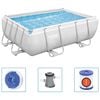 Bestway Piscina rectangular de acero Power Steel 282x196x84 cm