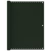 vidaXL Toldo para balcón HDPE verde oscuro 120x400 cm