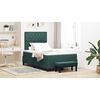 vidaXL Cama tipo Box Spring Verde oscuro 120 x 200 cm Terciopelo