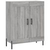 vidaXL Aparador alto madera contrachapada gris sonoma 69,5x34x180 cm
