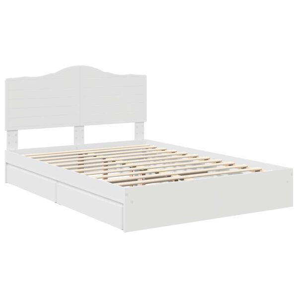 vidaXL Cama con almacenamiento 140 x 190 cm Madera de ingenier&iacute;a