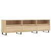 vidaXL Mueble de TV madera contrachapada roble Sonoma 150x30x44,5 cm