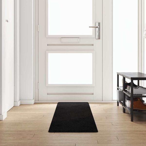 vidaXL Runner de Alfombra Negro 50 x 300 cm
