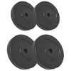 vidaXL Placas de pesas 4 uds cemento 30 kg