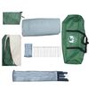 vidaXL Tienda de campa&ntilde;a familiar igl&uacute; 6 personas impermeable verde