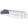 vidaXL Gallinero de exterior de acero galvanizado 3x16x2 m