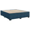 vidaXL Cama box spring con colch&oacute;n terciopelo azul 180x200 cm