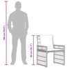 vidaXL Juego de muebles de exterior 3 pcs Natural y Crema