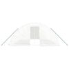 vidaXL Invernadero con estructura de acero blanco 30 m&sup2; 6x5x2,3 m