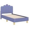vidaXL Estructura de cama para niños pequeños con cabecera Azul jeans