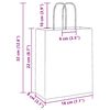 vidaXL Bolsas de papel con asas 250 uds marr&oacute;n 18x8x22 cm