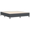 vidaXL Cama tipo Box Spring Gris oscuro 180 x 200 cm Telas de pana