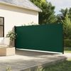 vidaXL Toldo lateral retr&aacute;ctil verde oscuro 160x500 cm