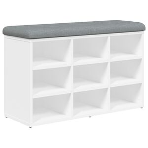vidaXL Zapatero blanco 82x32x50 cm madera de ingenier&iacute;a