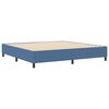 vidaXL Cama de plataforma Azul 200 x 200 cm Tela de Pana