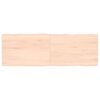 vidaXL Tablero de mesa madera maciza borde natural 120x40x(2-4) cm