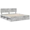 vidaXL Estructura de cama Concreto 180 x 200 cm Madera de pino macizo